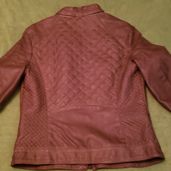 Brown Faux Leather Jacket - Picture 4 of 5